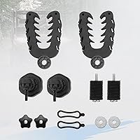 Vista 7 de KEMIMOTO UTV Tool Holder Rack, Tie Down Anchor Compatible with Polaris Ranger General, Tool Holder Rack with Rubber Snubbers for Added Security