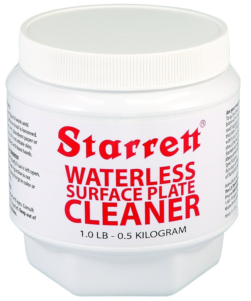 Starrett 81828 Waterless Surface Plate Cleaner 16 oz Jar