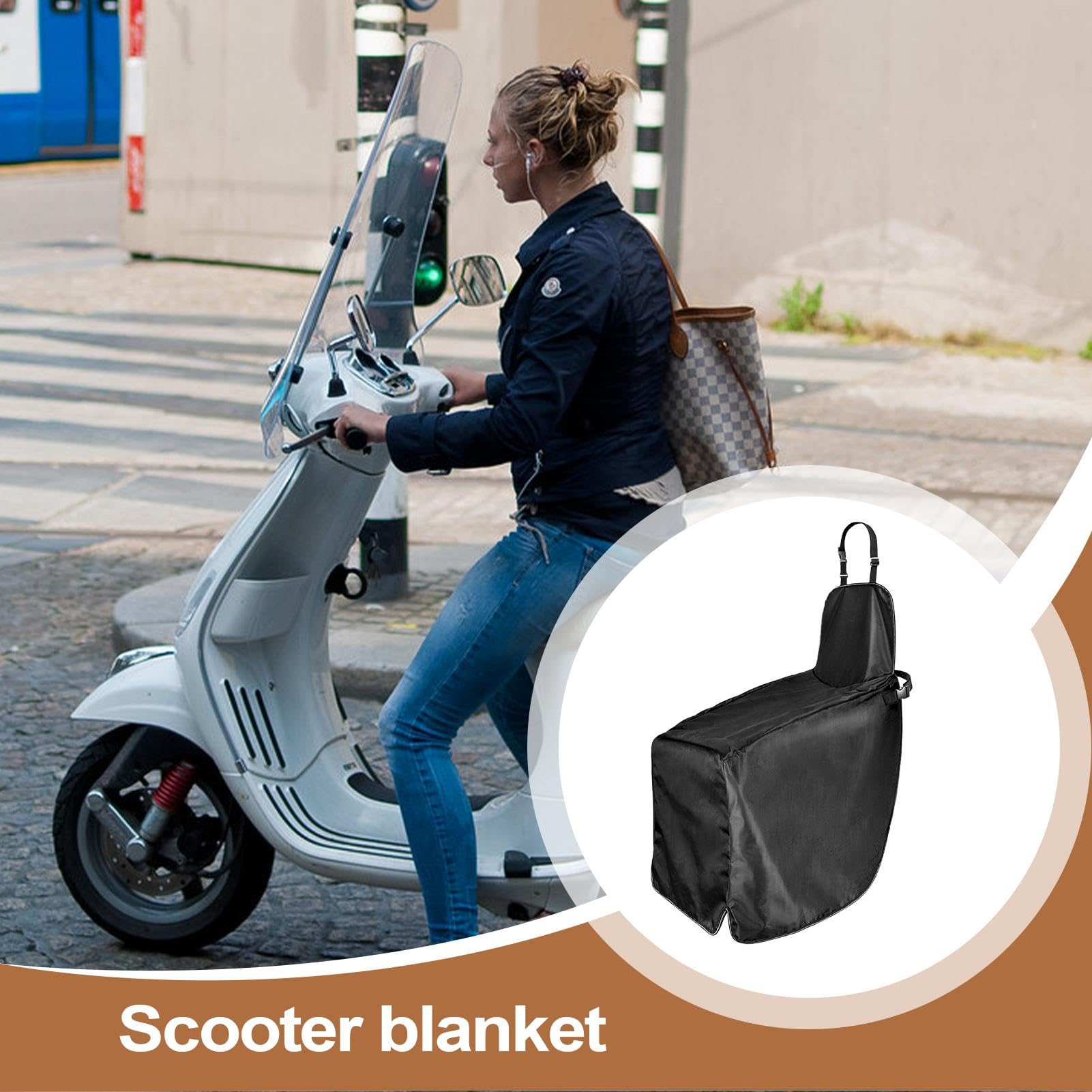Copertura Paragambe A Grembiule Scooter Scaldagambe, Copriginocchio | Copripioggia Protezione Invernale Freddo Guida All'Aperto Per Moto Scooter Elettrico