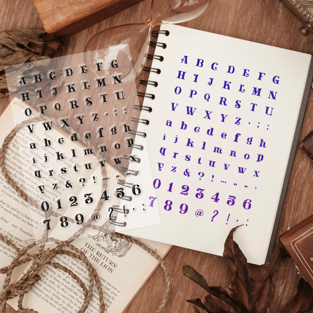 Timbri Trasparenti PH PandaHall - Alfabeto Minuscolo E Numeri Per Scrapbooking E DIY - copertina