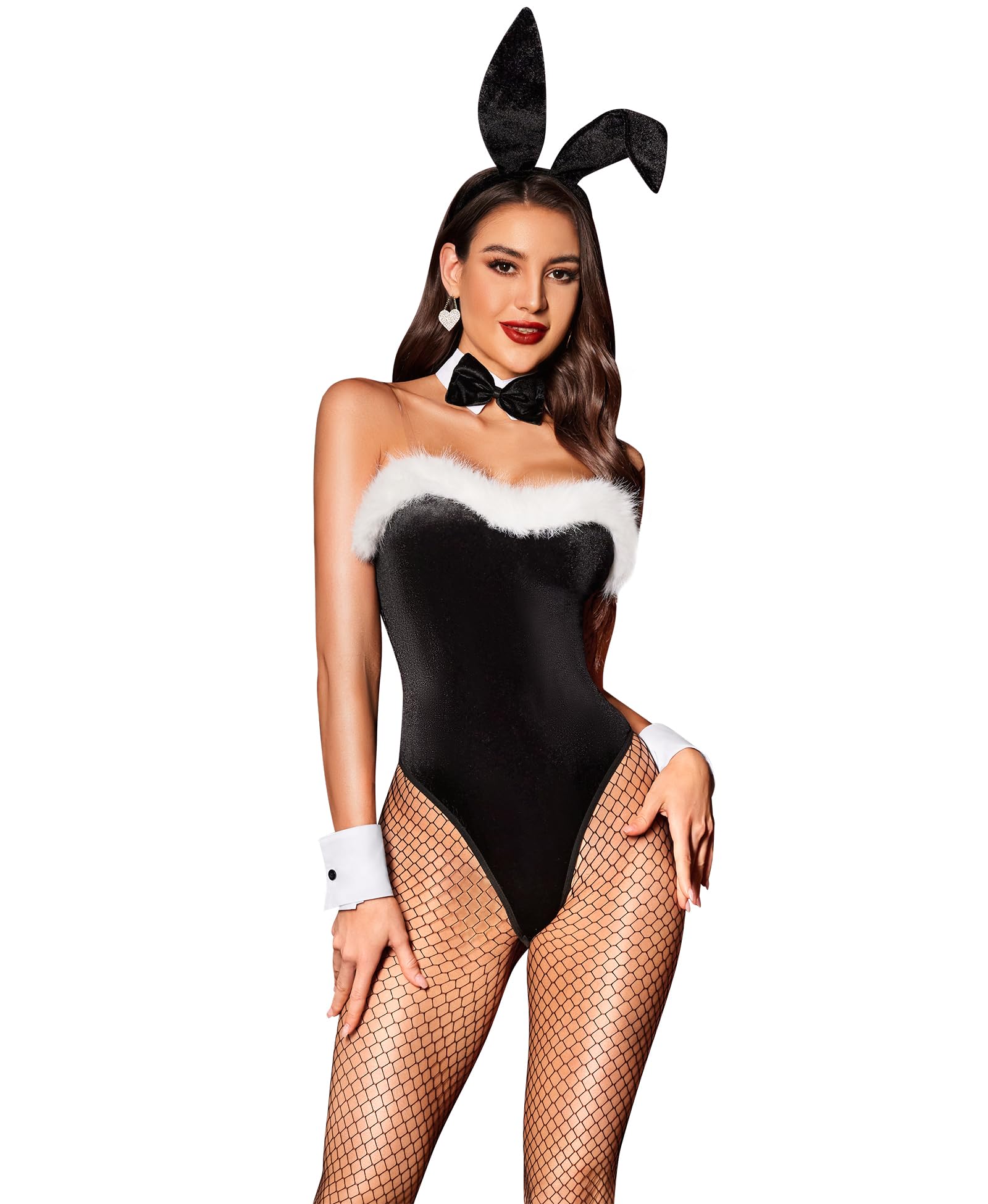 RSLOVE Halloween Costume Femme Sexy - Bunny Girl Cosplay Bunny Costume Deguisement Femme