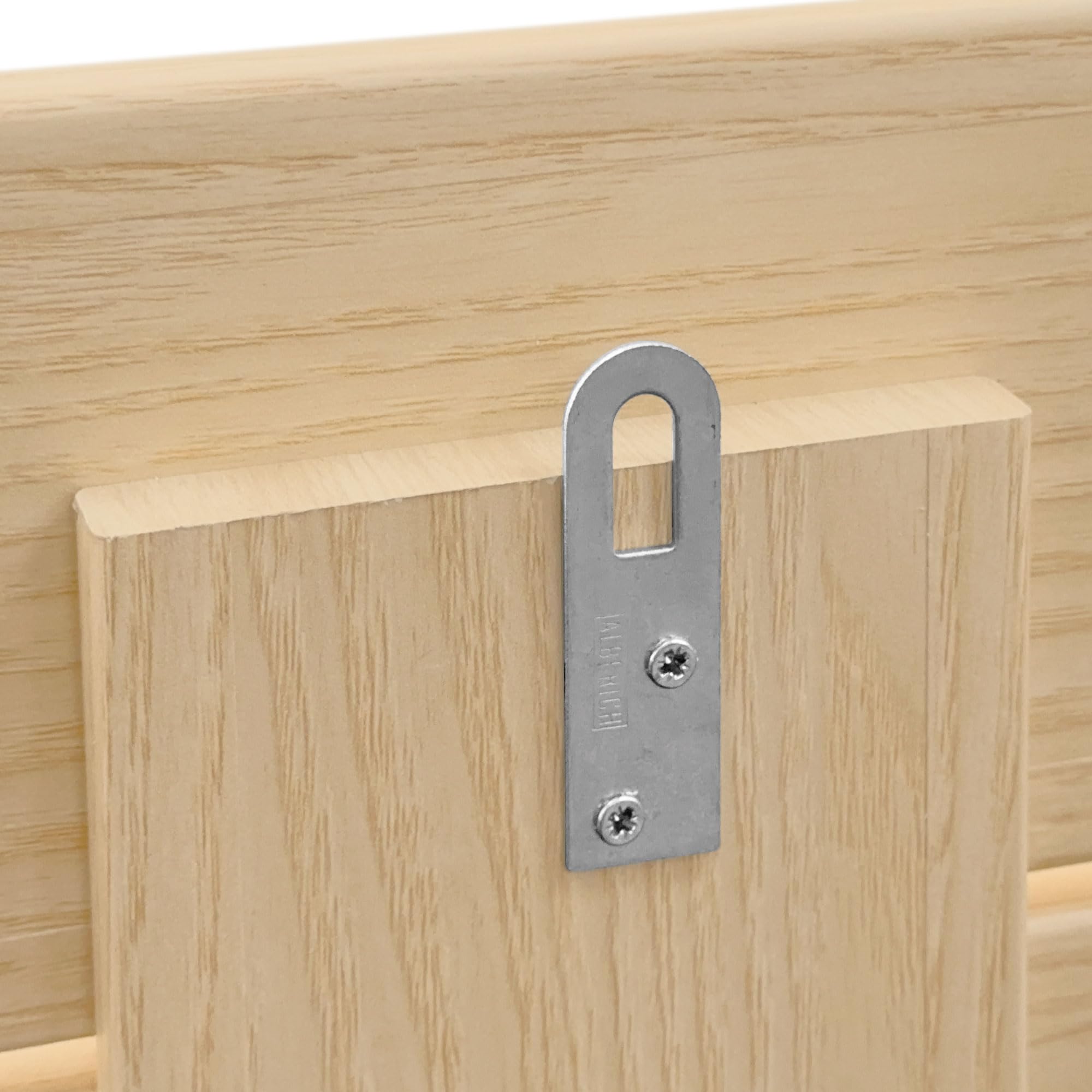 DHOME Cabecero de Madera reciclada DM Horizontal Ancho con Patas Cama Palets Herrajes incluidos (90x115 Horizontal Ancho, Madera Natural)