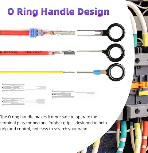 Miniatura 4 de Swpeet Kit surtido de herramientas de extracción de terminales de 41 piezas, conector de cable, extractores de terminales de pasador, kit de