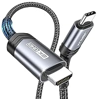 Vista 9 de JSAUX Cable USB C a HDMI de 3.3 pies Cable USB 3.1 tipo C a HDMI 2.0 de 4K a 60Hz, compatible con Thunderbolt 3/4, iPhone 16/16 Plus/16 Pro/16 Pro