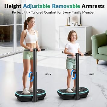 Vibration Plate,EvoSpark 2026 Upgrade 2D&4D Vibration Plate Exercise Machine with Dual & Triple Motors,Adjustable Speeds, Ultra Weight Capacity Vibration Plate for Lymphatic Drainage & Weight Loss