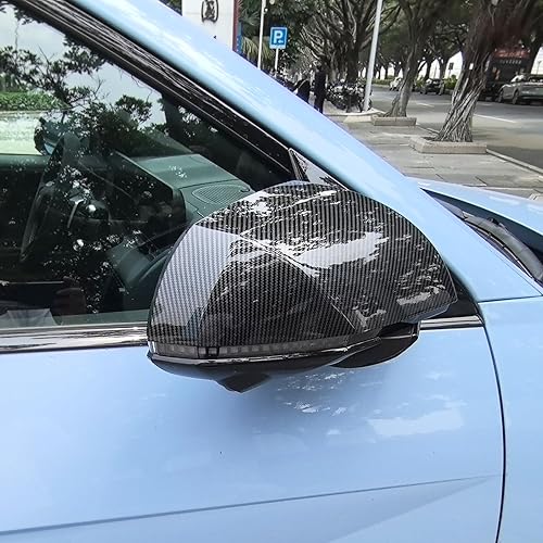 Miniatura 7 de Cubierta de espejo exterior de automóvil ABS estilo fibra de carbono para espejo retrovisor lateral, tapas compatibles con accesorios Hyundai Ioniq