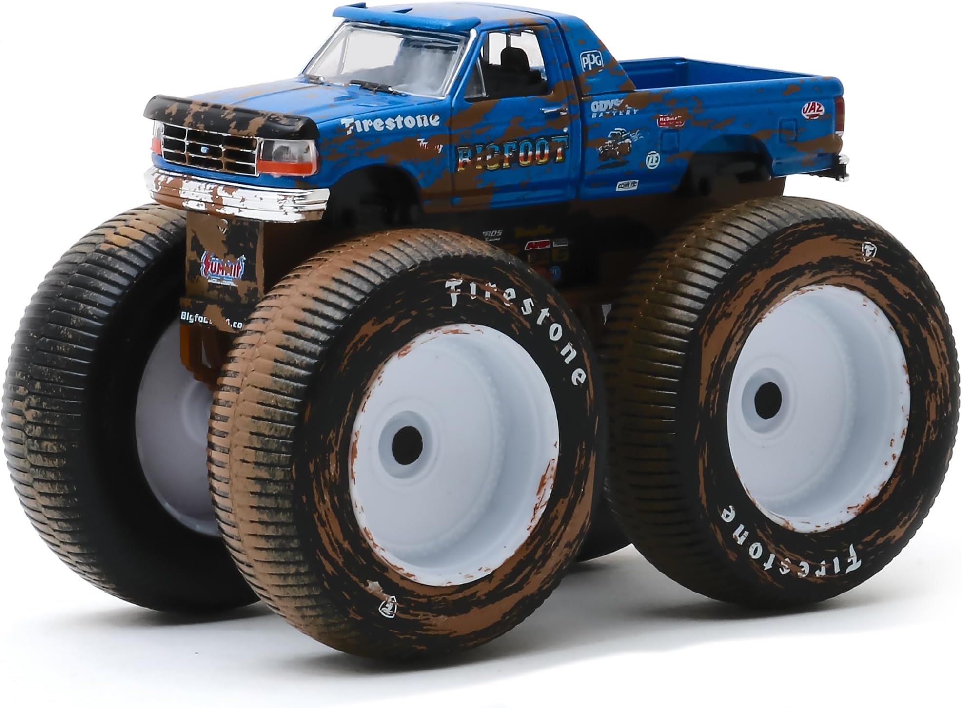 Greenlight 49060 F 1996 Ford F-250 Bigfoot 5 Monster Truck DIECAST 1:64 - Dirty Version