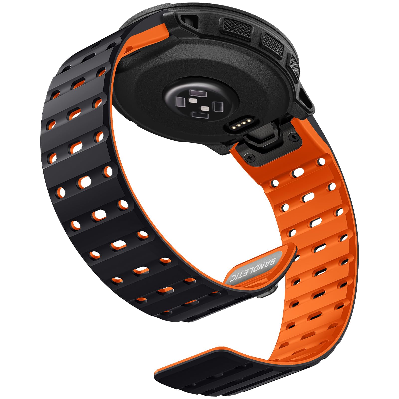 Bandletic 22mm Magnetbänder Kompatible mit Garmin Fenix 8 47mm/7/6/5 Armband QuickFit Silikon Sport Armbänder für Fenix 7 Pro/6 Pro/5 Plus/Instinct 3 E 45mm/Forerunner965/955/945/Approach S70/S62/S60