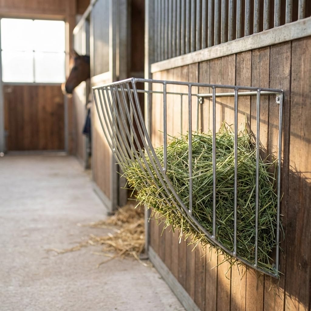 Suinga Comedero Forrajera Caballos Frontal 79x50x55 cm - Alimentador de Forraje para Caballo