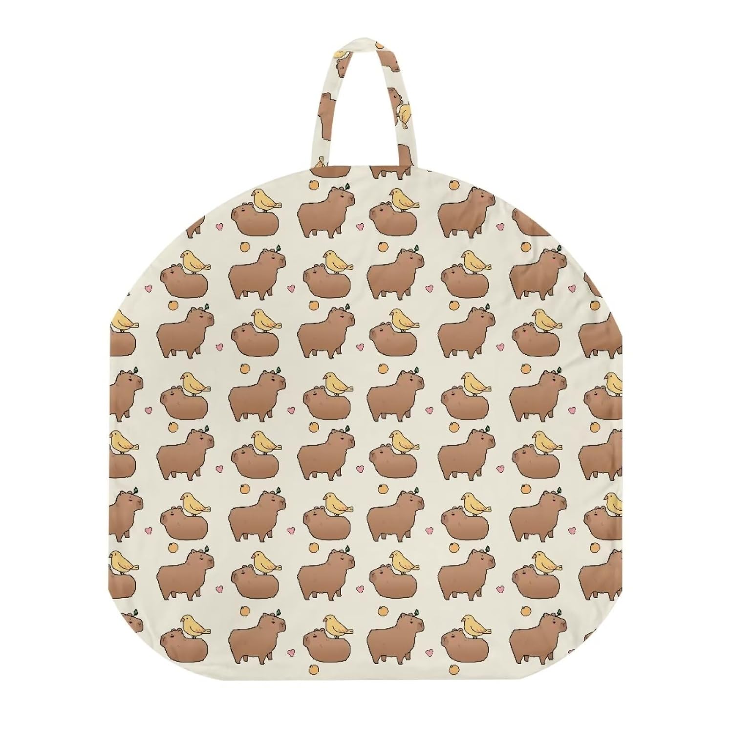 2 Pcs Capybara Bird Printing Newborn Lounger Cover, Removable Portable Infant Lounger Baby Floor Seat Cover Ultra Soft Sung Fitted Baby Lounger Slipcover