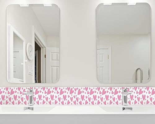 Vista 200 de FLFK Calcomanías de pared para despegar y pegar, para habitación de los niños, calcomanías de peces bajo el mar, 4 x 240 pulgadas (azul)