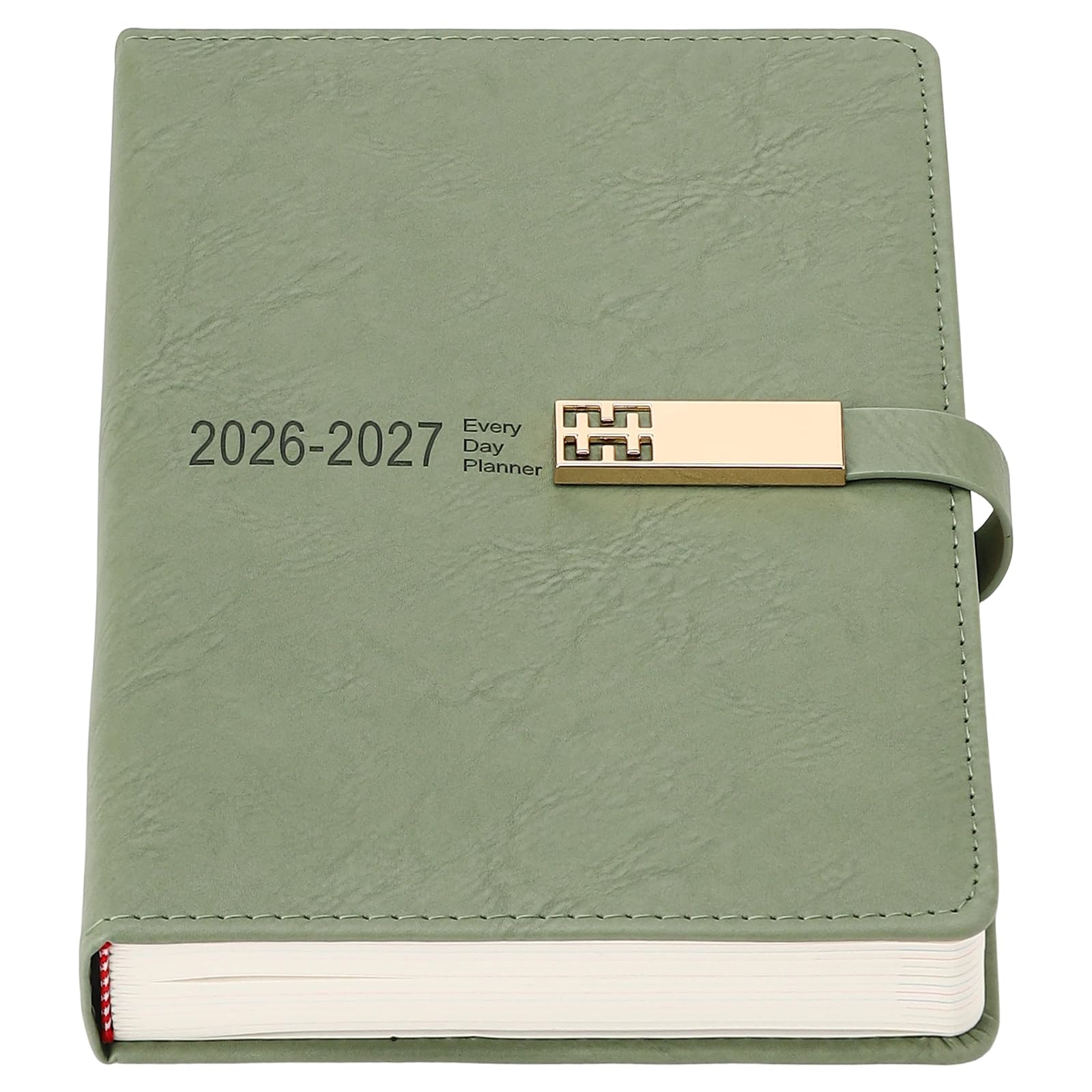 2026-2027 Diary,Academic Diary 2026-2027 A5 Page a Day, Mid Year Planner Jul 2026-Jun 2027,Productivity Daily & Monthly Planner with Colourful Monthly Tabs, Inner Pocket (Green)