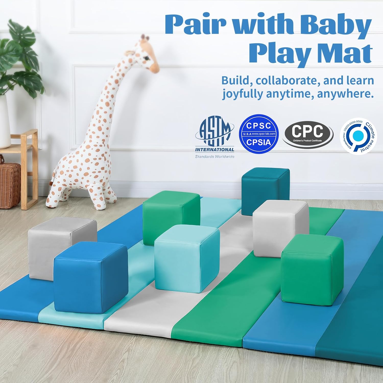 16-Pieces Climbing and Building Toys for Toddlers