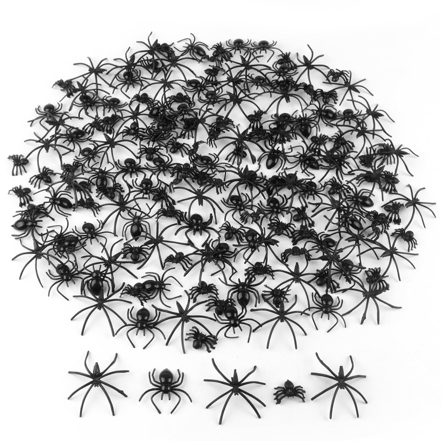 araña realista | Arañas Halloween pequeñas | 200 piezas arañas negras, accesorios cuerda Halloween, mini arañas, decoración arañas falsas para interiores y exteriores Voiakiu araña realista | Arañas Halloween pequeñas | 200 piezas arañas negras, accesorios cuerda Halloween, mini arañas, decoración arañas falsas para interiores y exteriores Voiakiu