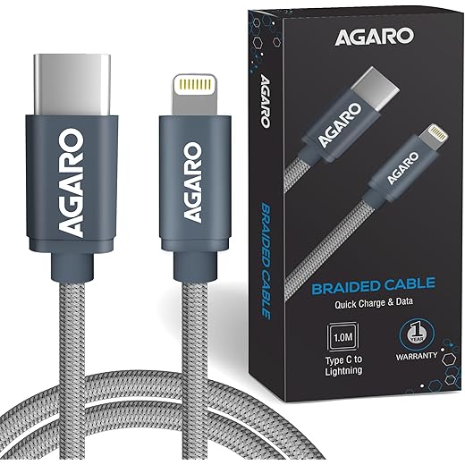 AGARO Blaze Lightning Cable 1M