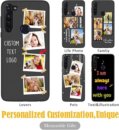 Vista 49 de Funda personalizada para Motorola Moto G Stylus 2021 con nombre de foto, texto y foto, GStylus personalizado -21 funda suave y fina (negro) de 6.8