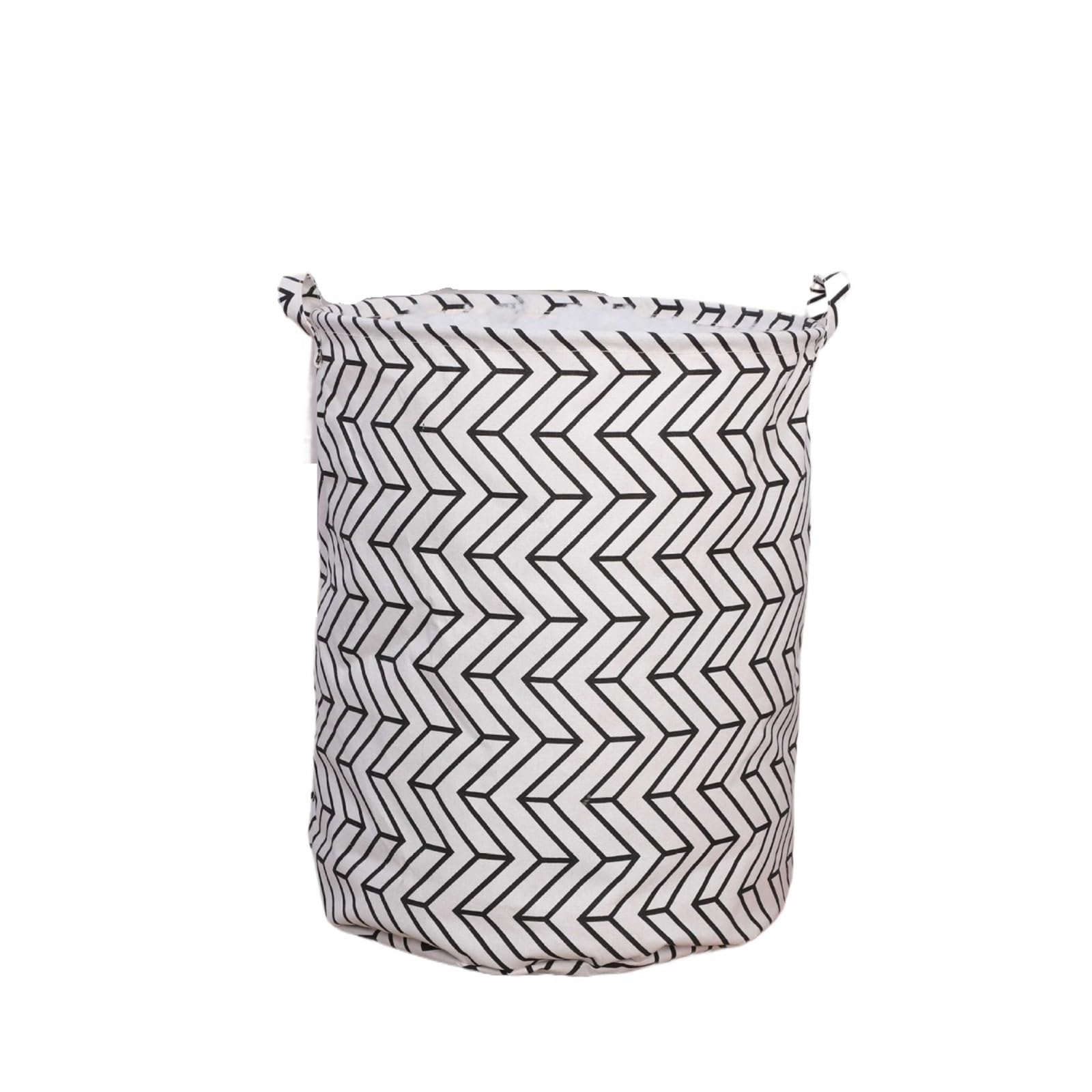 Fabric laundry hamper Modern Minimalist Foldable Fabric Laundry Basket Bathroom Dirty Clothes for Family(Color-1,40x50cm)