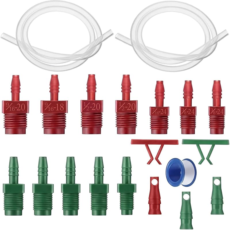 Kit com 20 peças para sangria de cilindro mestre de freio EBOOT HJ3983 com adaptadores SAE e métricos