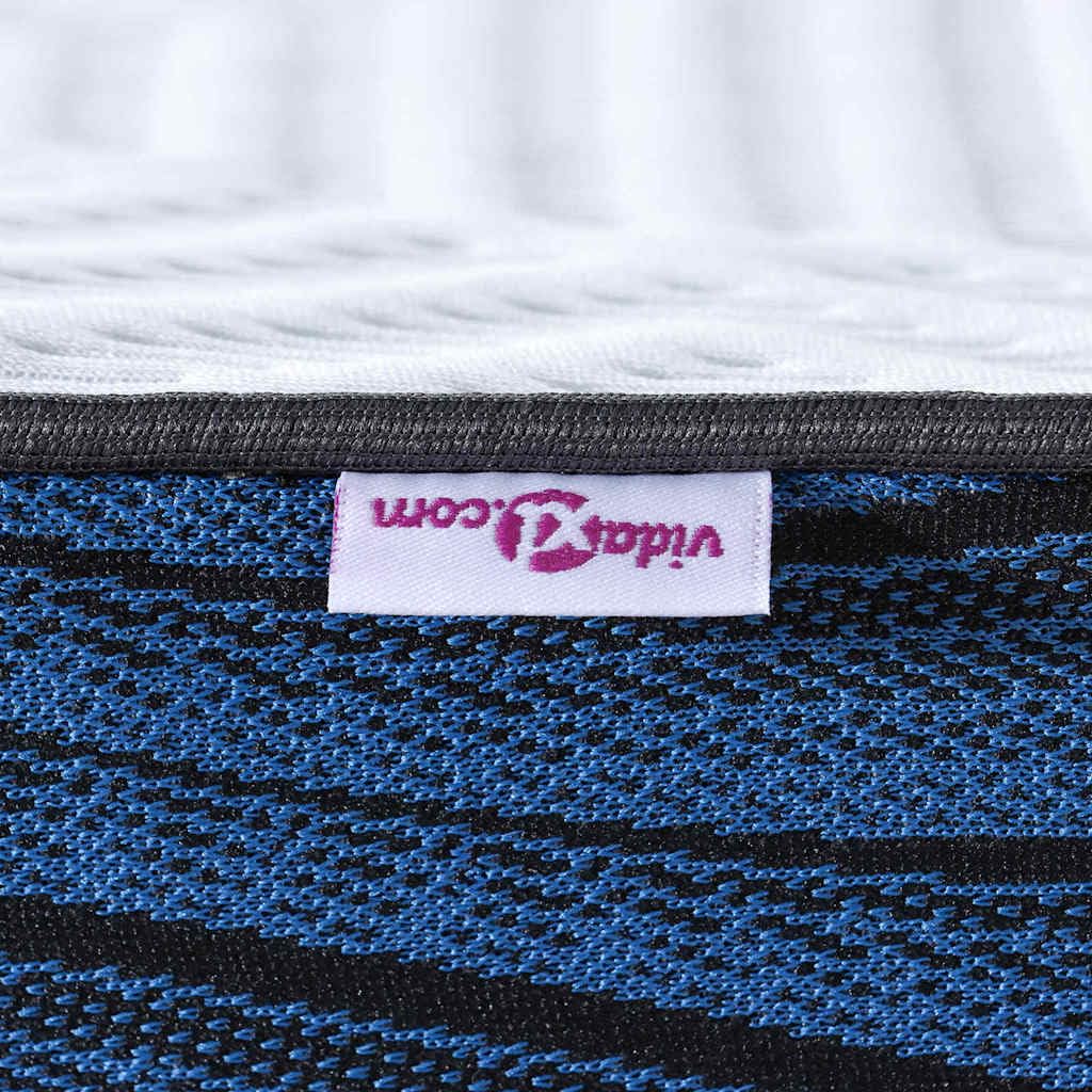 Cubrecolchón blanco 140 x 190 cm de espuma con memoria con funda Jacquard, sobrecolchón de espuma de poliuretano de alta densidad para comodidad y apoyo, ideal para dar vida a un viejo