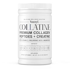 Collatine - Premium Collagen Peptides Creatine with Vitamin C Hyaluronic Acid and Magnesium for Skin Hair Nails Bone