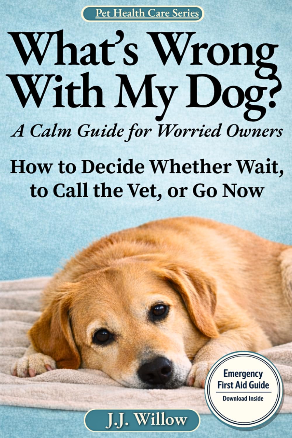 What’s Wrong With My Dog? A Calm Guide For Worried Owners: Recognize The Warning Signs of a Sick Dog-What You Can Safely Do At Home, And How To Decide Whether to Monitor, Call The Vet, Or Go Now