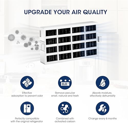 Miniatura 10 de MARRIOTTO Filtro de agua para refrigerador MRW1 compatible con Whirlpool W10295370A, EDR1RXD1, filtro 1, W10295370, P4RFWB, P8RFWB2L, 46-9930,