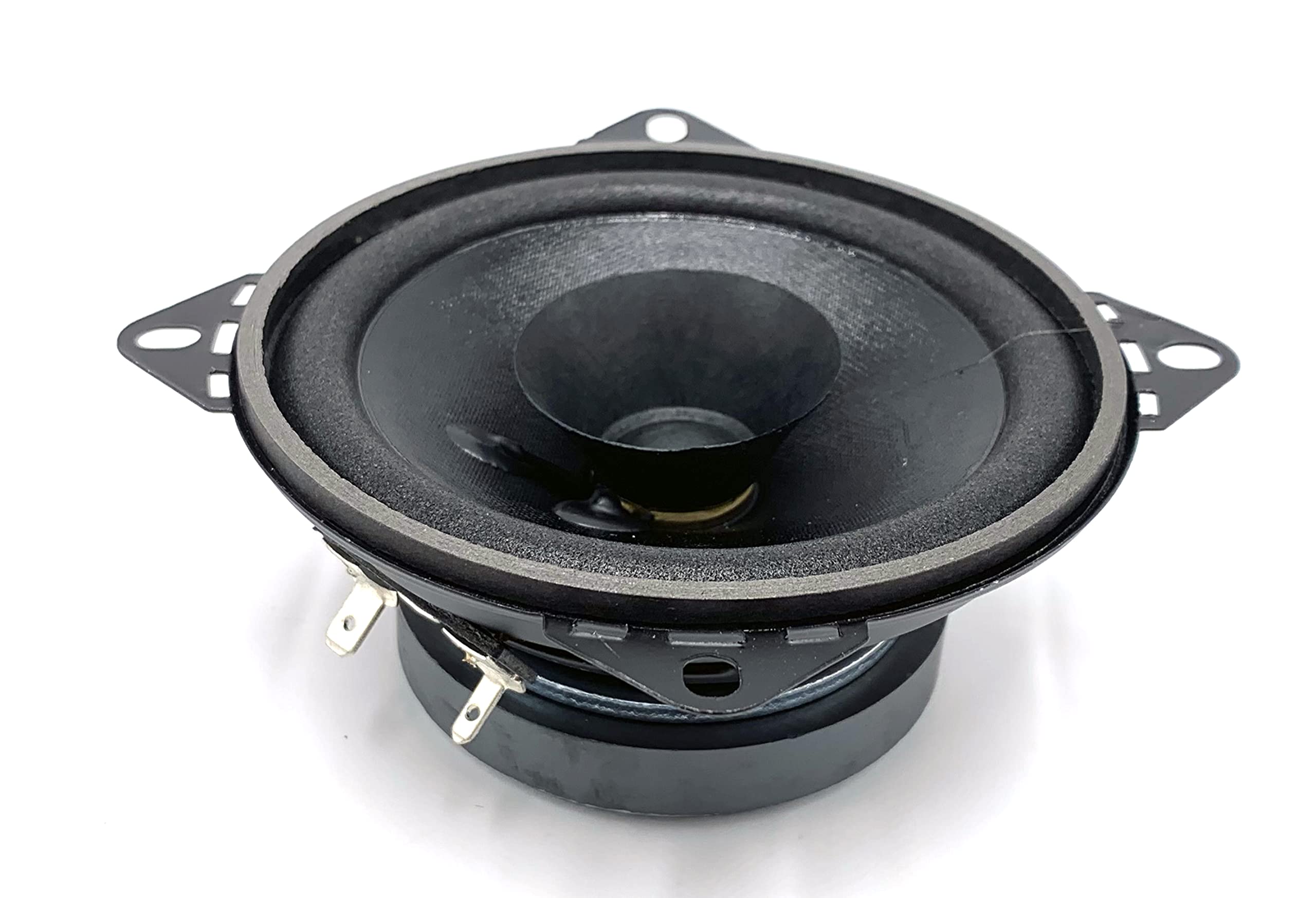 Juego de Altavoces de Doble Cono y 4" suministrados en Caja y reja Mini Box para Montaje en Superficie, Negro