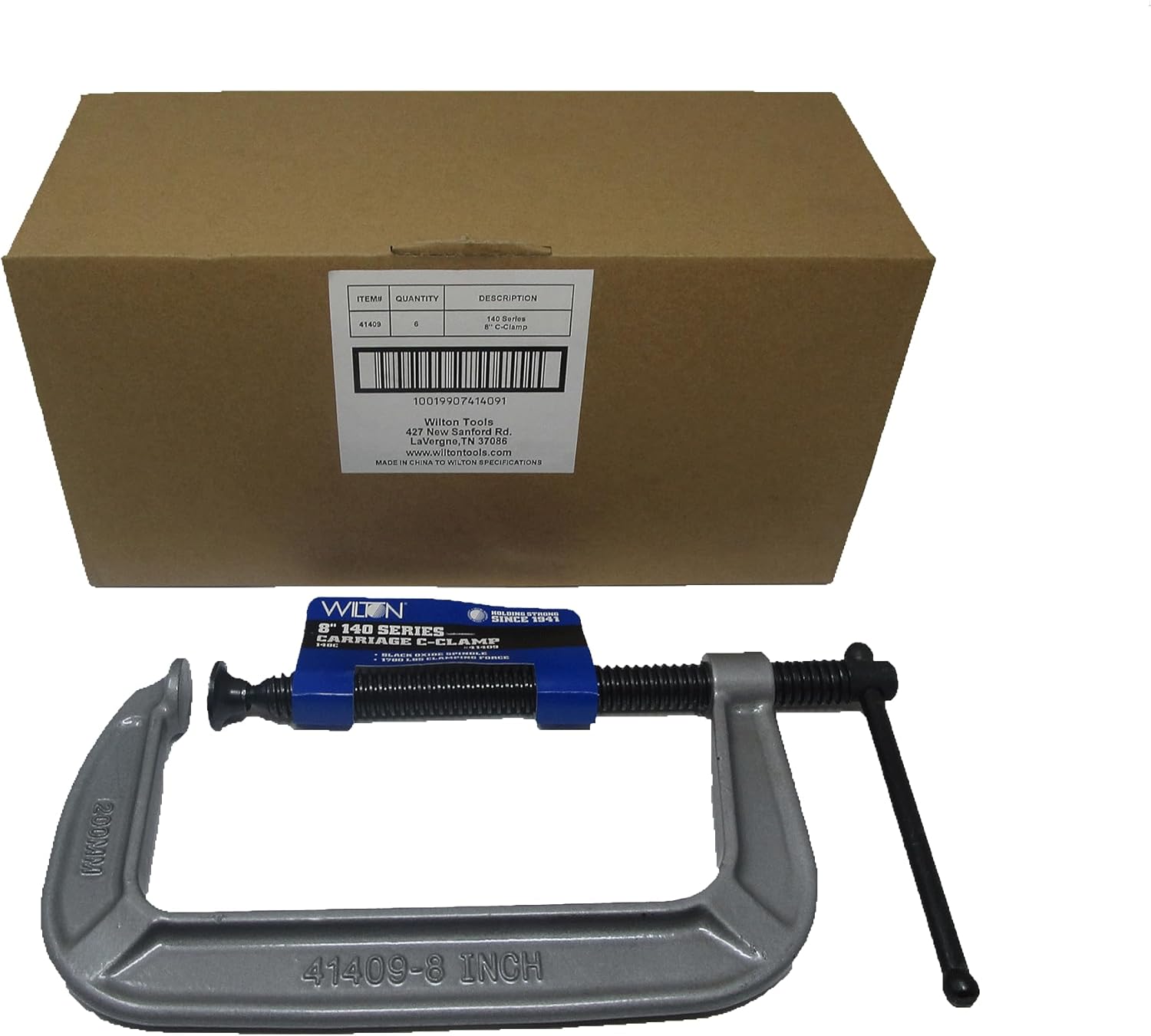 Wilton C-Clamp, 8" Opening Capacity, 4" Throat, 1700 Lbs. Clamping Force (Model 148C)