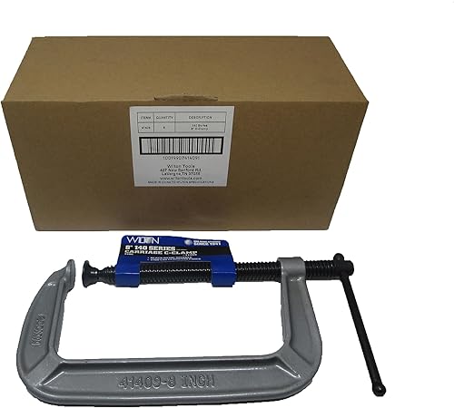 Miniatura 6 de Wilton Abrazadera en C, capacidad de apertura de 8.0 in, garganta de 4.0 in, 1700 libras fuerza de sujeción (modelo 148C)