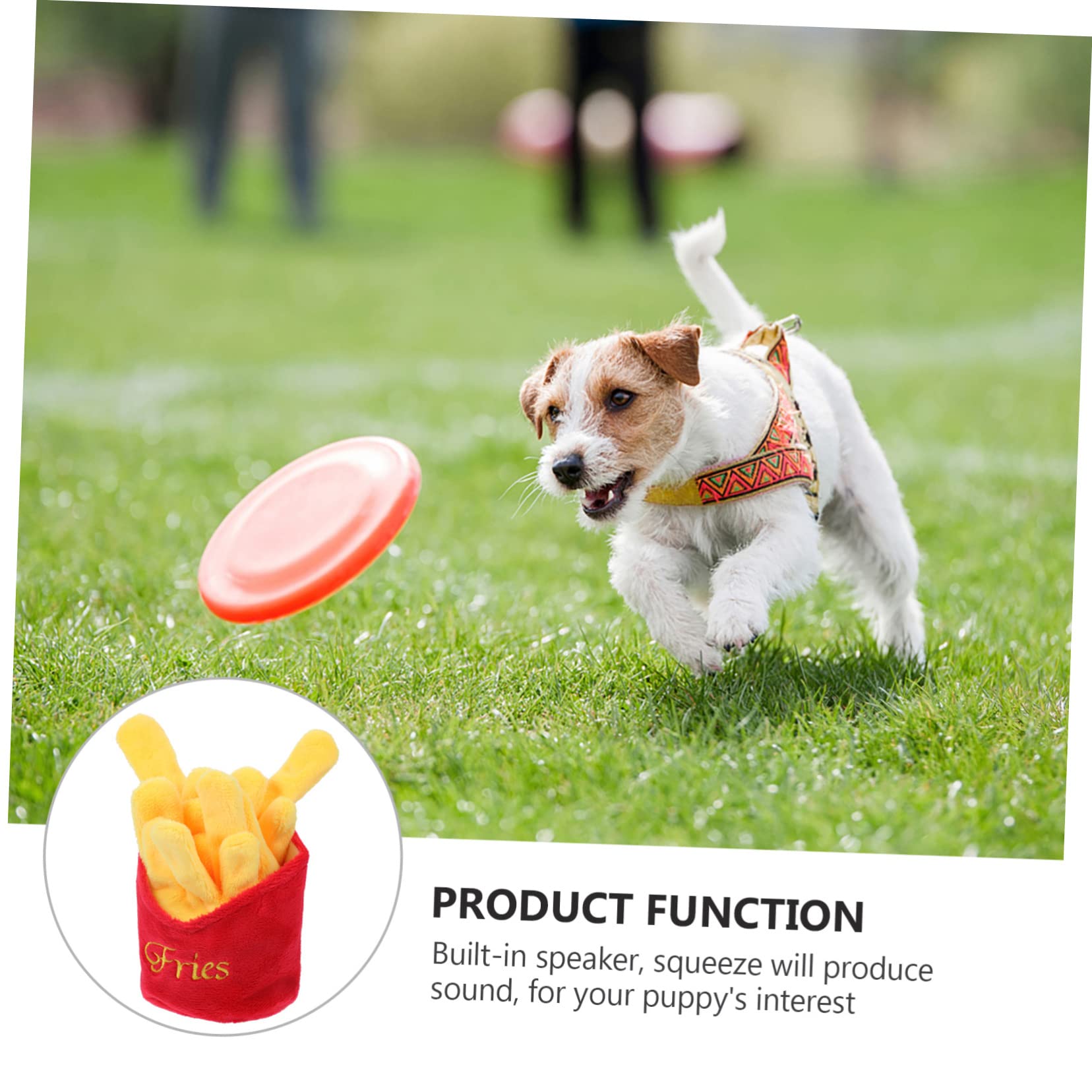 Jouet De Nourriture pour Chien Peluche Couineuse Jouet Résistant Couleur Vive Taille Petite pour Jeu Intérieur Et Extérieur Chiots Et Chiens Adultes