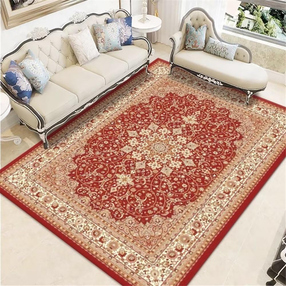 Tapis sol gamer rouge et fleuri pour sublimer votre chambre
