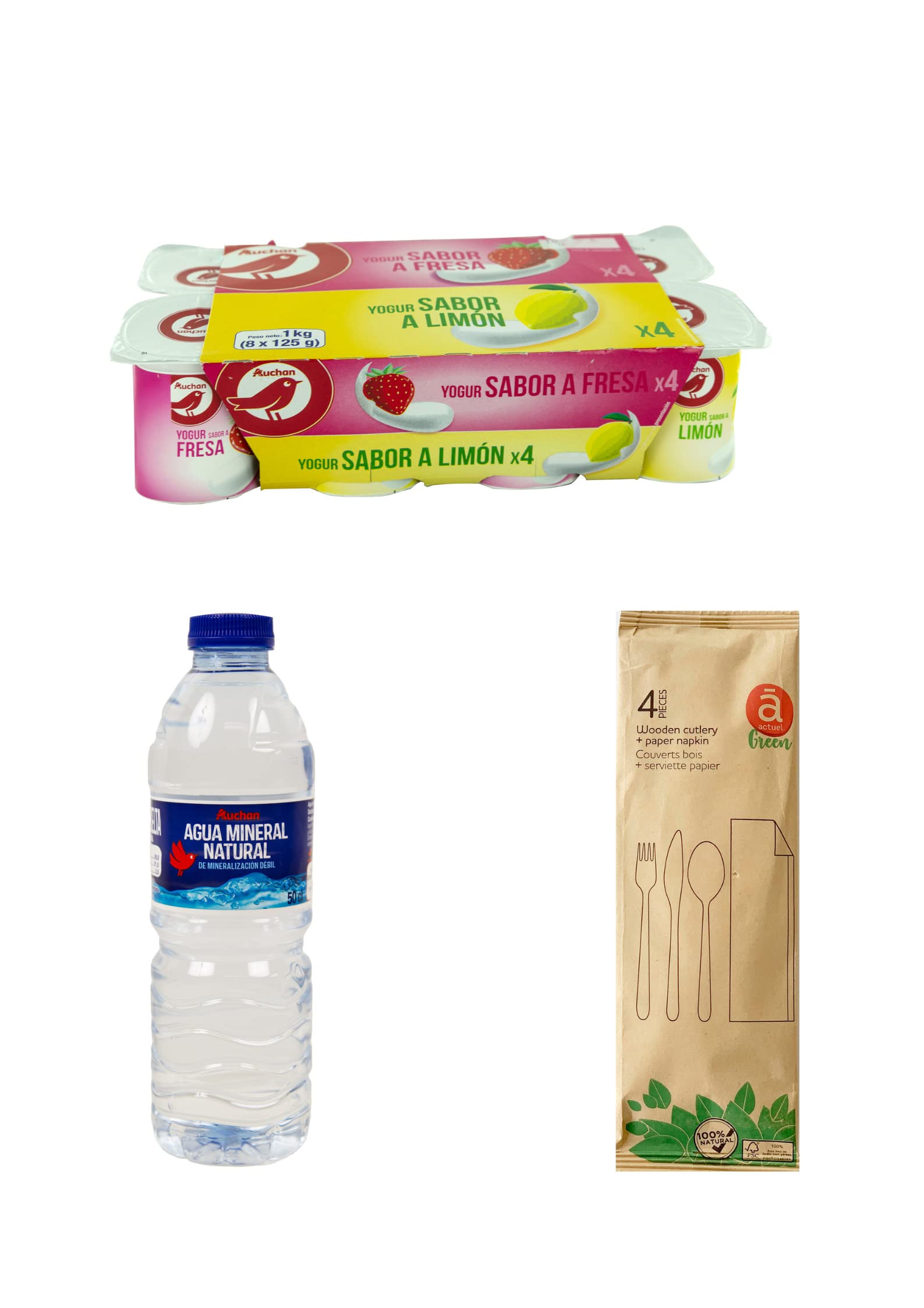 Menu rapido semanal|7 primeros|7 segundos|7 Postre| 7 agua Auchan (PRODUCTO REFRIGERADO HASTA CASA)