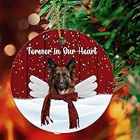 Vista 16 de Forever in Our Hearts Ornament Remembrance of Pet Ornament Keepsake Memorial Ornament French Bulldog with Angel Wings Remembrance Ornaments Gift for