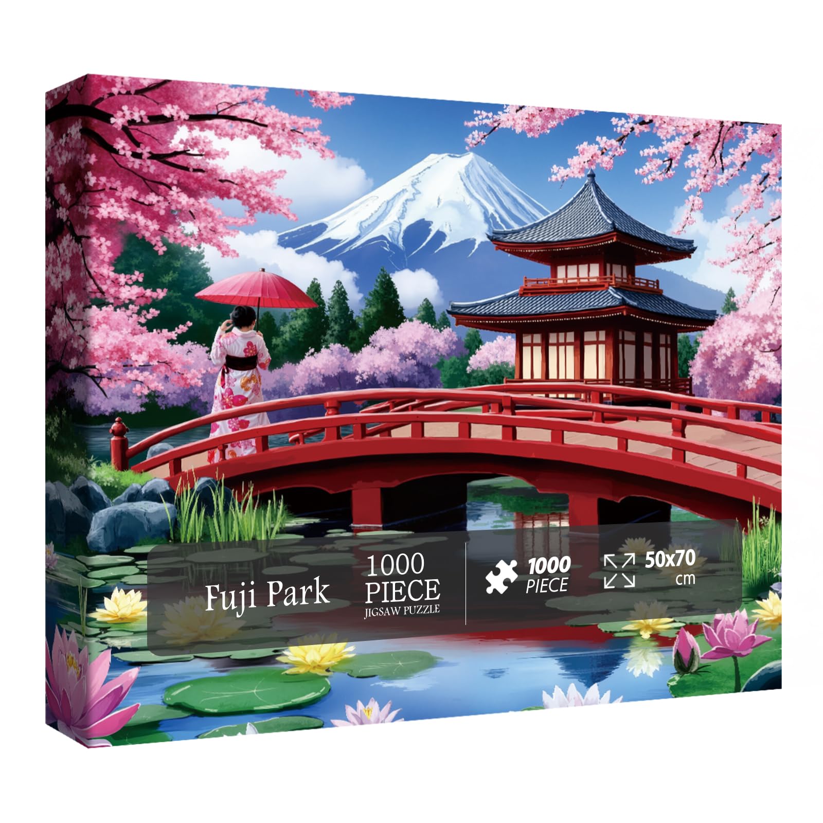 Amazon | 日本庭園 風景 パズル 大人用 1000ピース 花 花柄 山
