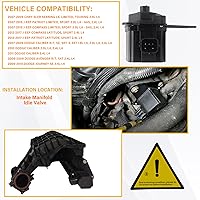 Vista 3 de 911-902 Válvula de control del corredor del colector de admisión IMRC 4884549AD compatible con Jeep Compass Patriot Dodge Caliber Journey Avenger