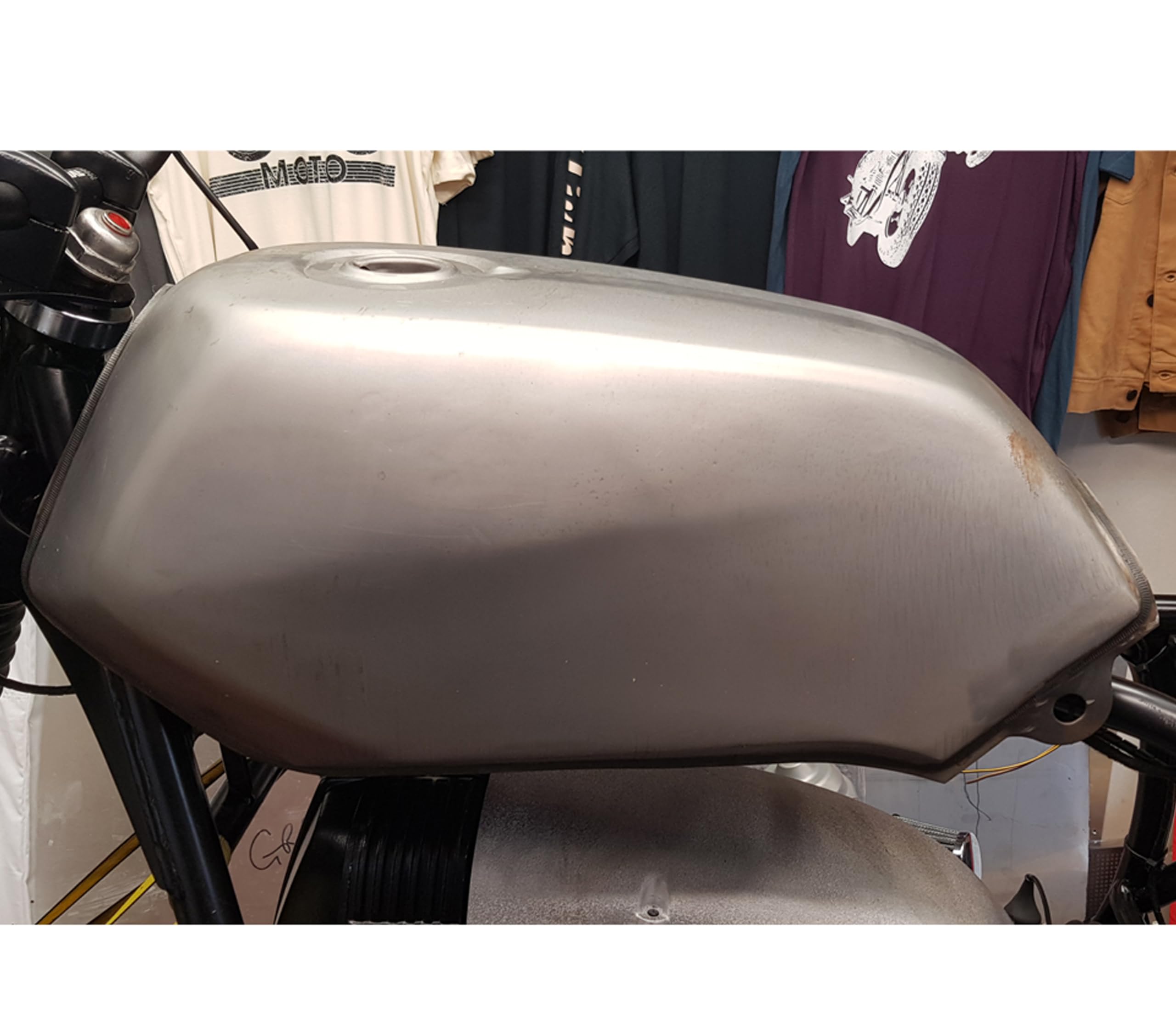 Moto Depósito Combustible para Retro Proyecto Personalizado Café Corredor Bici Calle Streetfighter