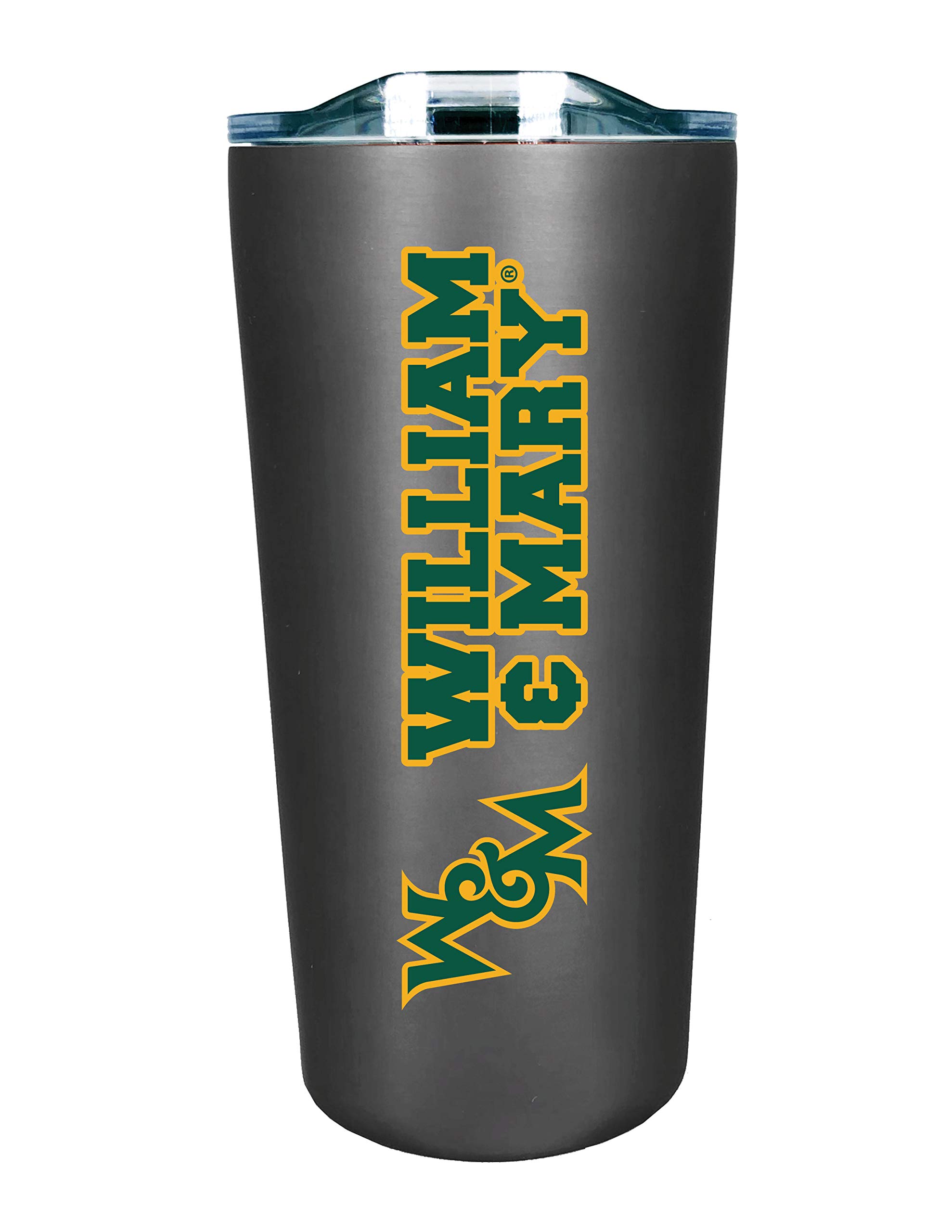 The Fanatic Group College of William & Mary Double Walled Soft Touch Tumbler, Design-4 - Silver