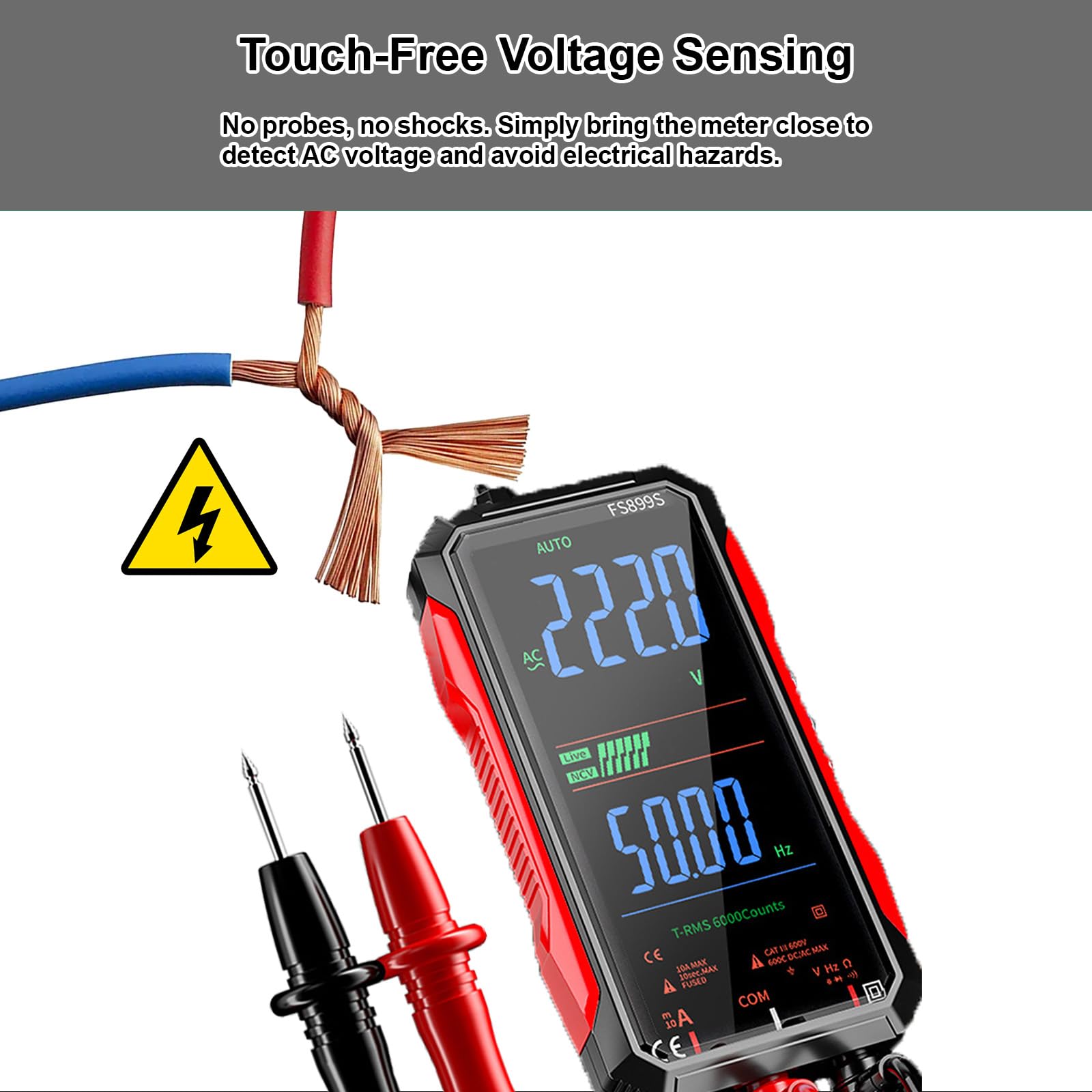 ZMI Digital Multimeter - 6000 Counts, Flashlight -5 ZMI Digital Multimeter - 6000 Counts, Flashlight -5