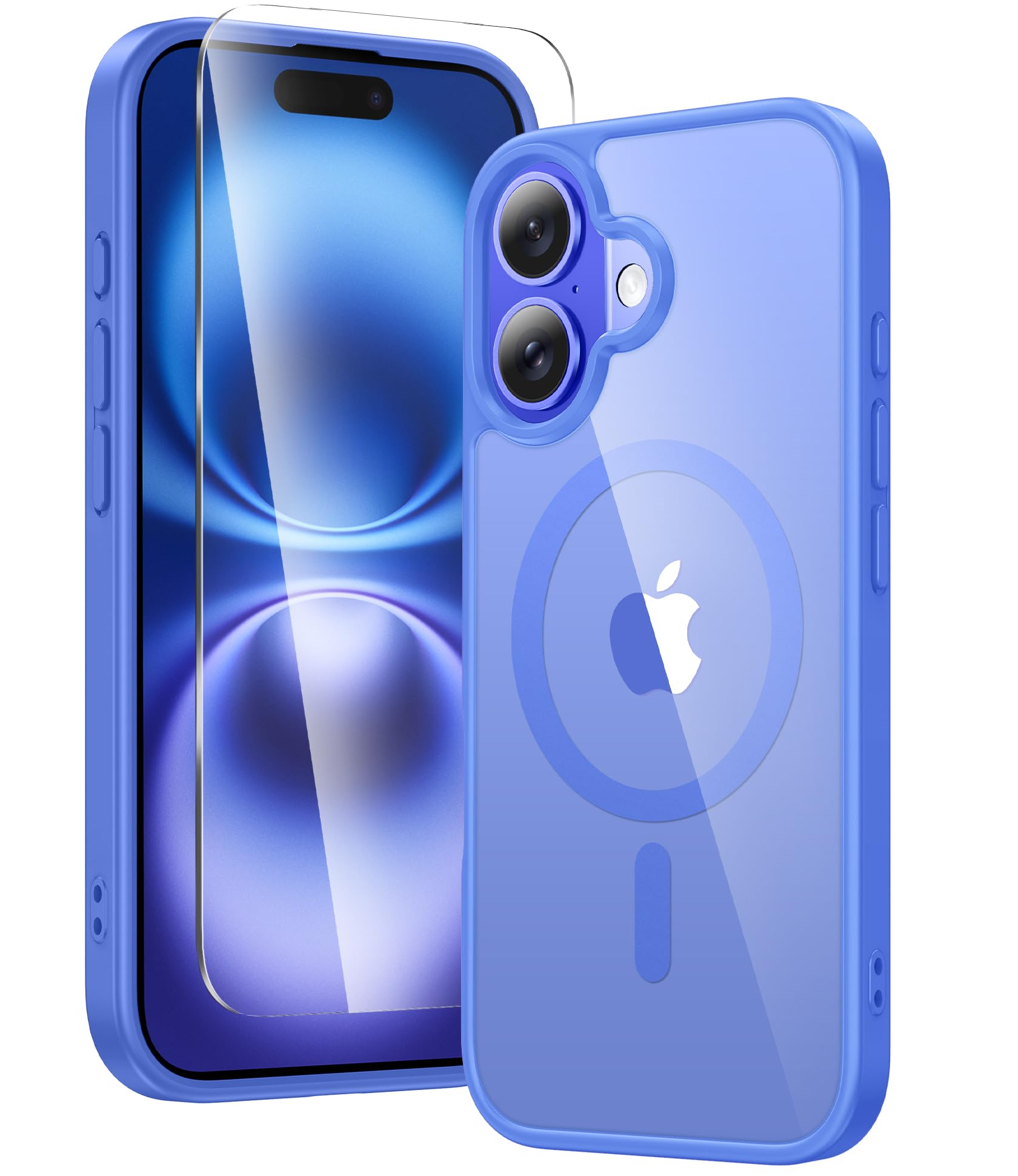 Amazon.com: FNTCASE for iPhone 16 Phone Case: Clear Magnetic Military ...