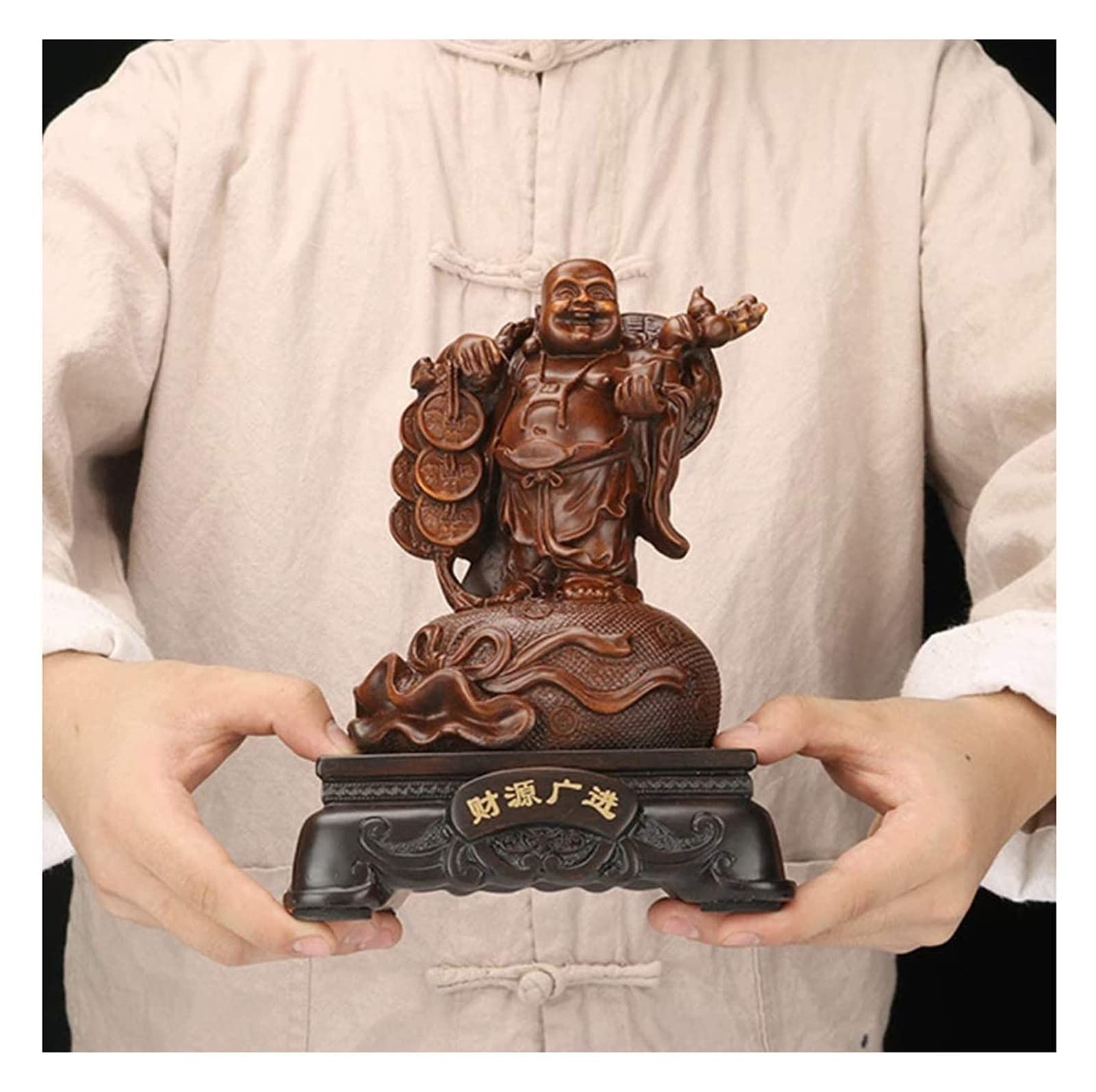 Do nauki grafika figurka dekoracyjne ozdoby rzeźby statuetka ozdoby figurka dekoracja domu Feng Shui ozdoby buddy do domu, śmiejący się figurki Buddy dekoracja domu biura błogosławieństwo