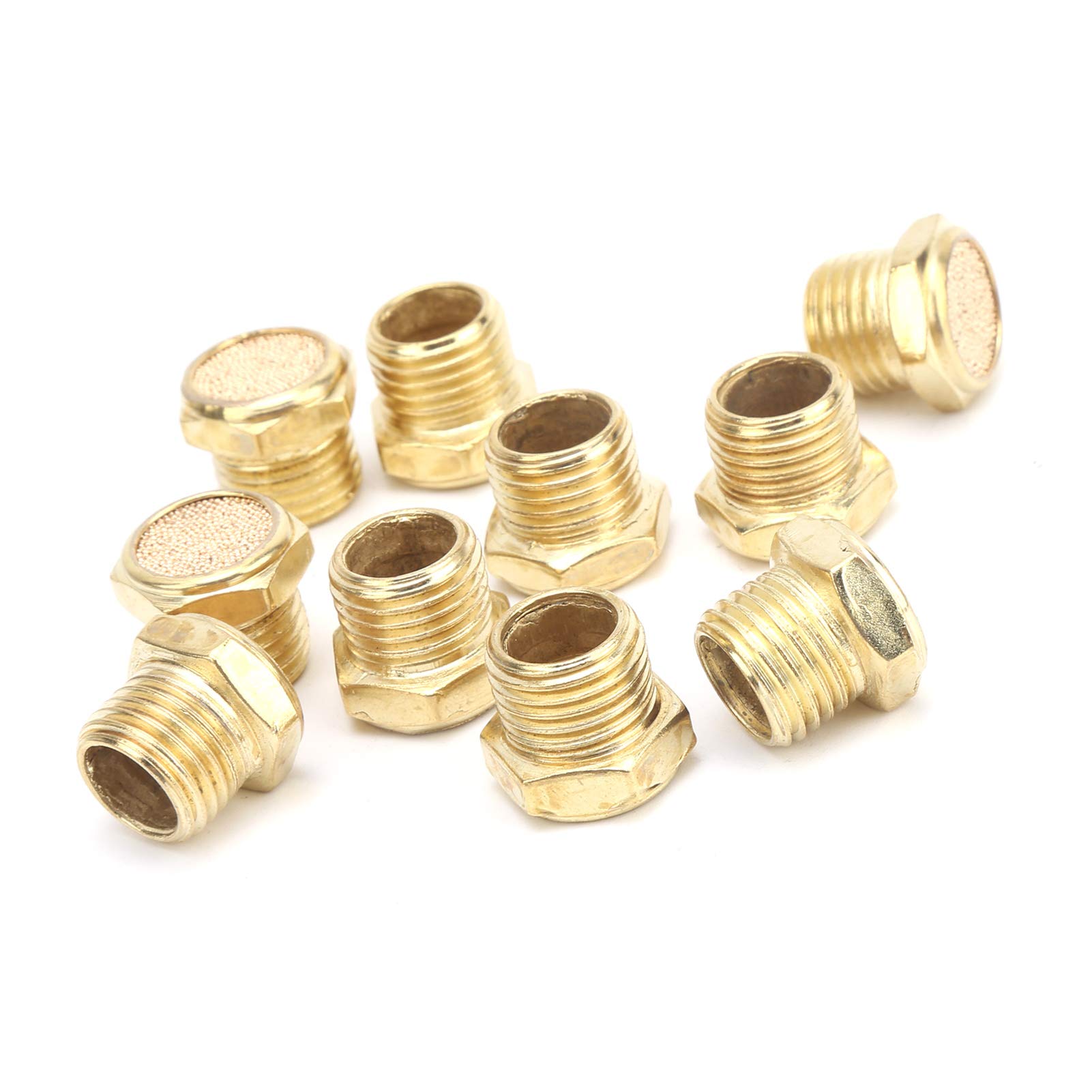 Silenziatore pneumatico in ottone da 50 pezzi G1/2 che riduce efficacemente il rumore per cilindri, valvole, utensili d'aria