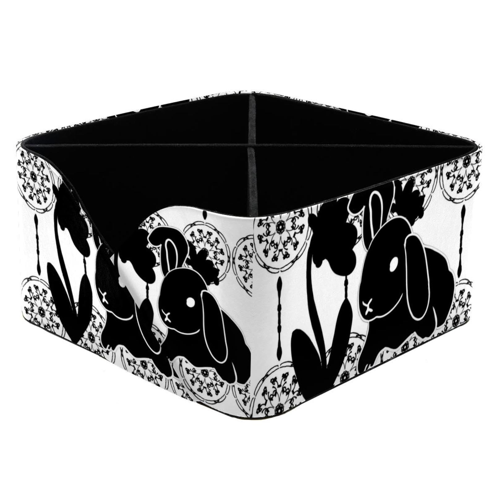 Boîte de rangement lapin pour un bureau d'enfant ordonné et une coiffeuse de femme stylée