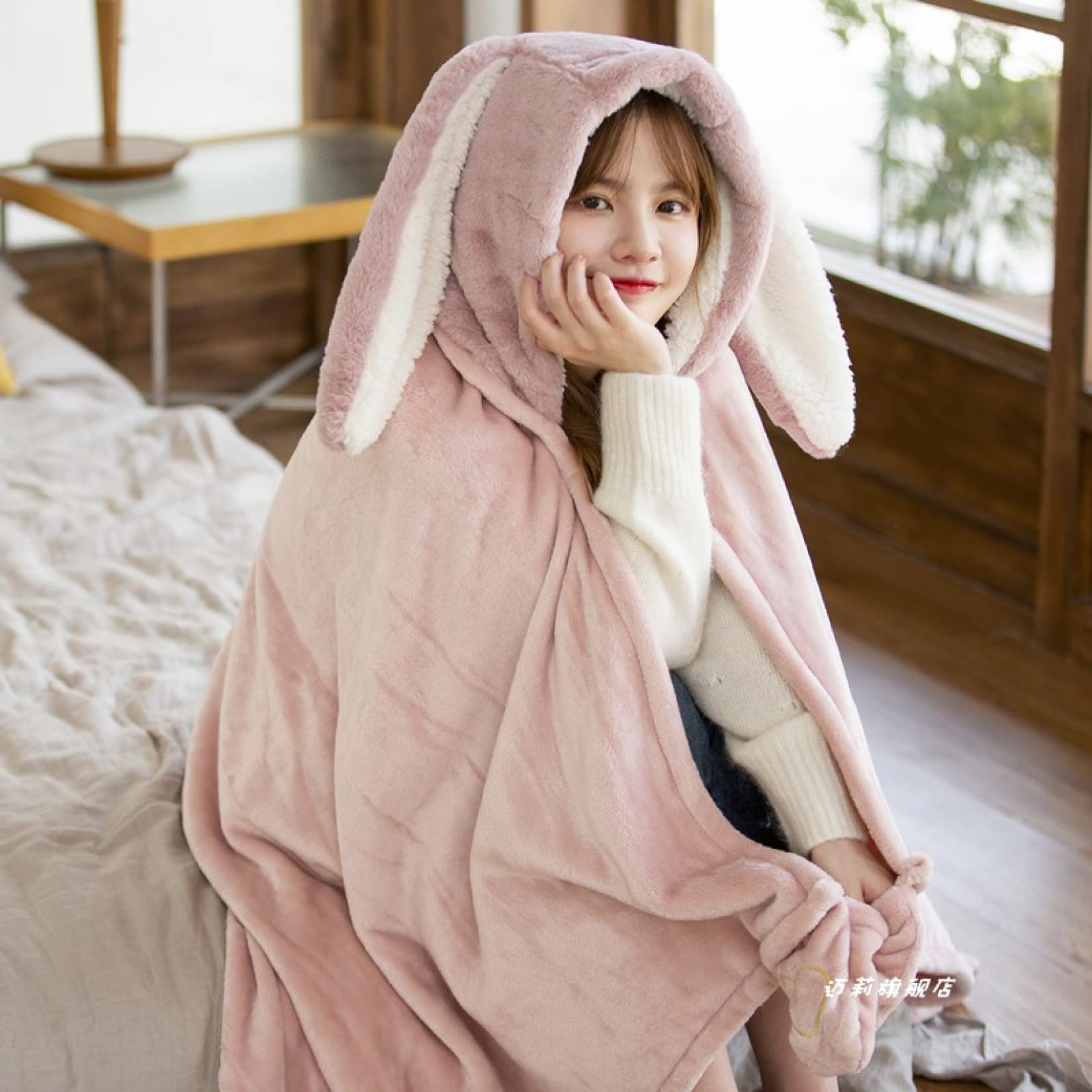 着る毛布 フリース もこもこ 部屋着 秋冬 男女兼用 20231014-moko.jpg