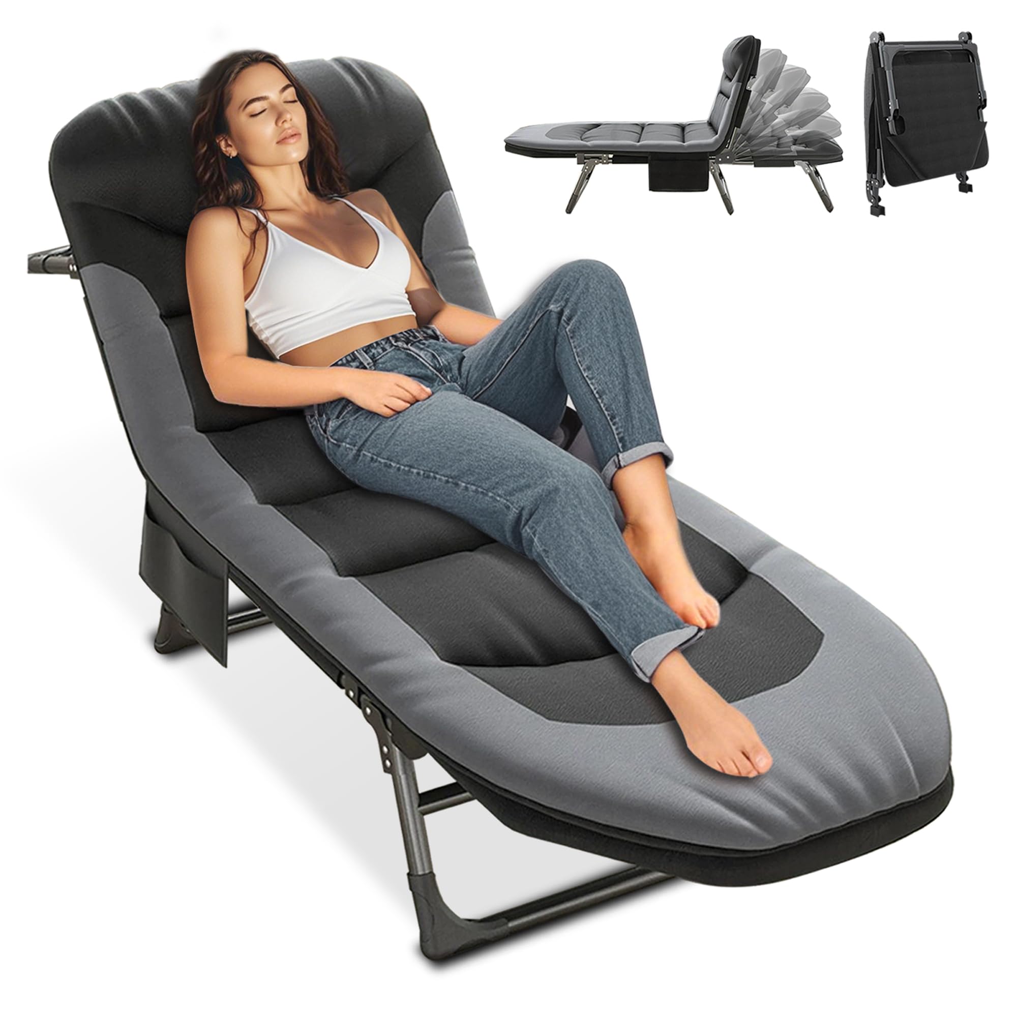 Lit de camping pliable XXL