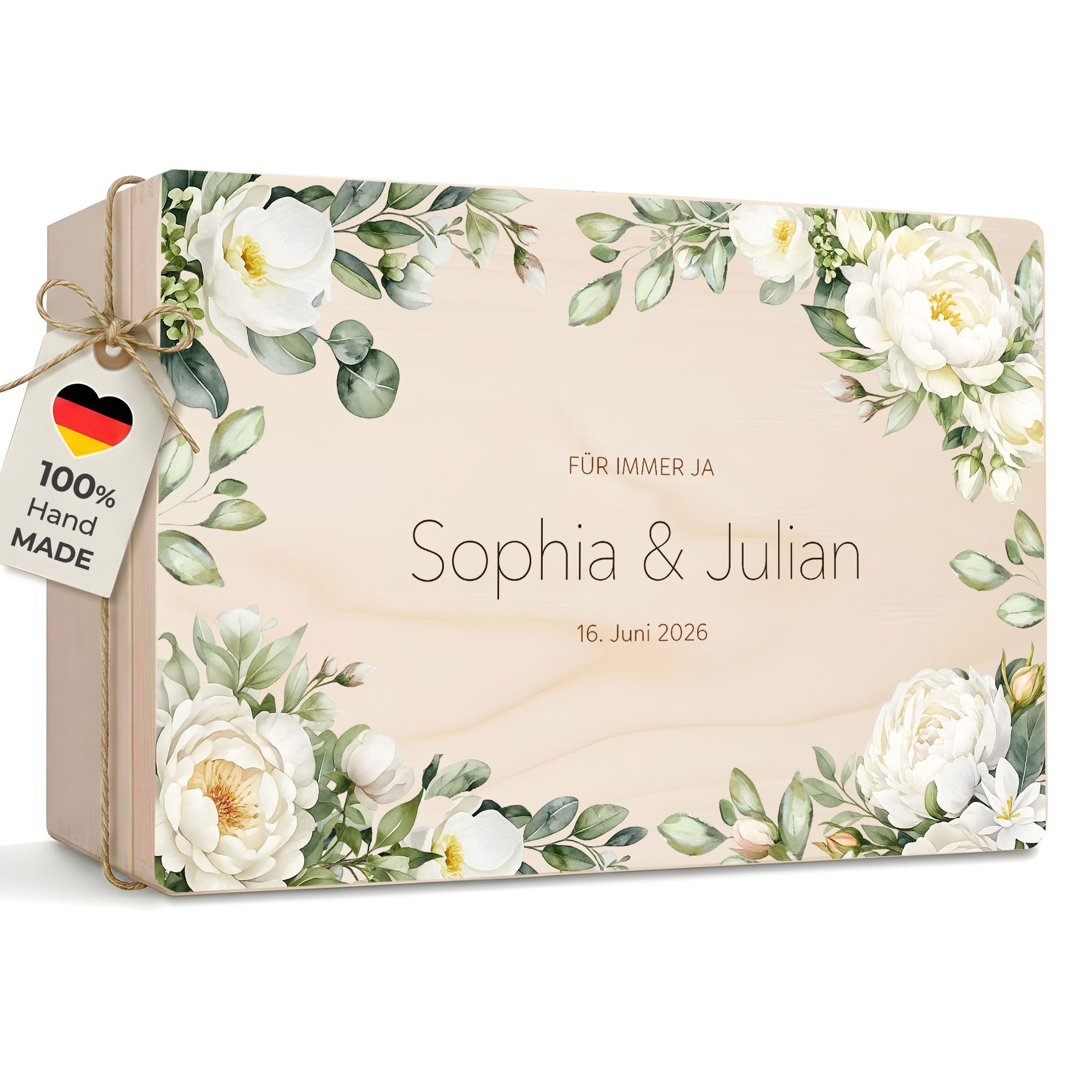 Little Deco personalisierte Erinnerungskiste, Erinnerungsbox, Hochzeit