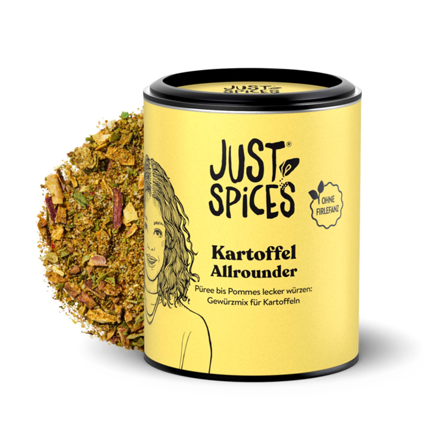 Just Spices Kartoffel Allrounder I Würze mit nur einem Gewürzmix Gratin, Püree, Suppe, Ofenkartoffeln I Gewürzdose, 60 g