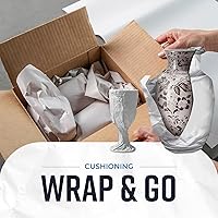 Vista 2 de Bryco Goods Hojas de papel de embalaje de papel de periódico para mudanzas, 10 libras, 320 hojas de papel de periódico, envoltura y protección