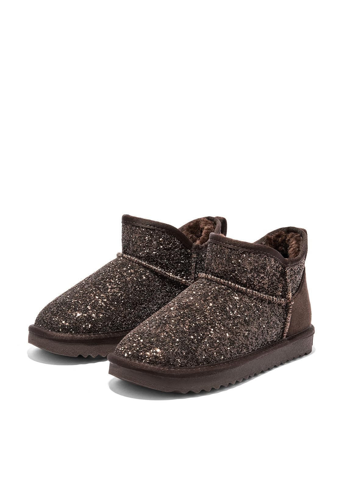 D.Franklin Buty Australijskie Damskie Nordic Lite WW Glitter w kolorze czekoladowym - Buty Damskie - Moda Casual - Rozmiar (36) - Model nordic