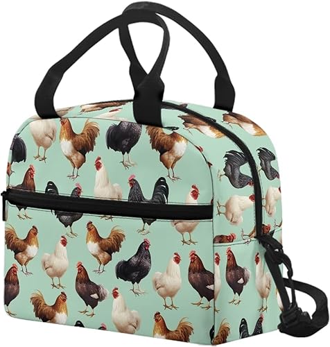 Vista 211 de doginthehole Bolsa de almuerzo portátil de teñido anudado azul, bolsa de almuerzo, organizador reutilizable, hielera para adultos, al aire libre