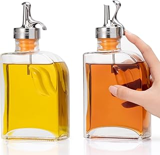 Glass Olive Oil Dispenser Bottle for Kitchen,Oil & Vinegar Dispenser Set...